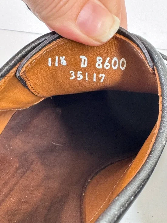 Allen Edmonds Men’s Black Madison Ave Cap Toe Oxford Style Shoe Mens 11.5 D - Picture 13 of 13